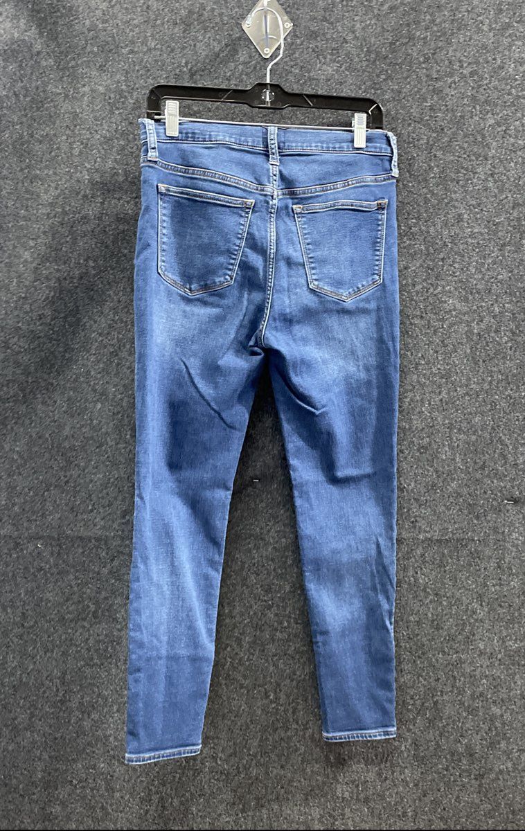 J. Crew Women's Blue High-Rise Skinny Stretch Jeans Size 29