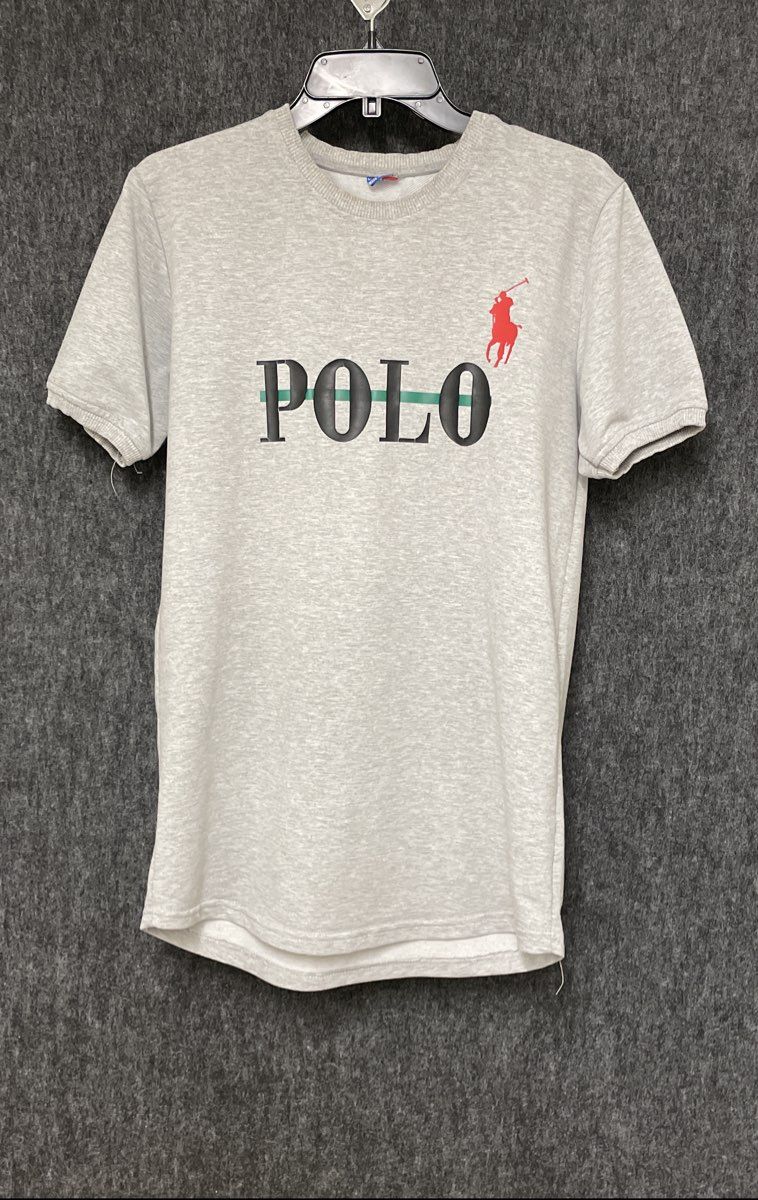 Polo Ralph Lauren Men's Gray Heather Short Sleeve Pony Graphic T-Shirt Sz L