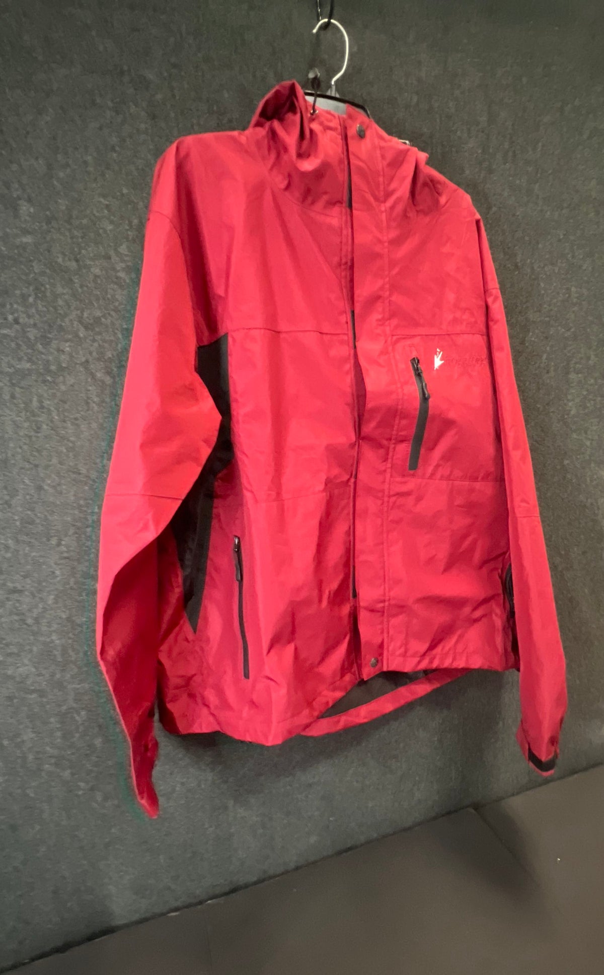 Frogg Toggs Men's Toadz Rain Jacket Red Full Zip Hooded Waterproof XL