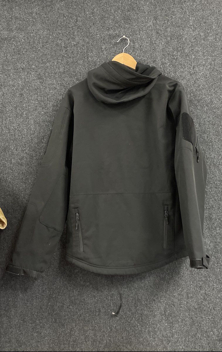DEWBU Men's Black DB-12 Electric Heated Softshell Hooded Jacket Sz M
