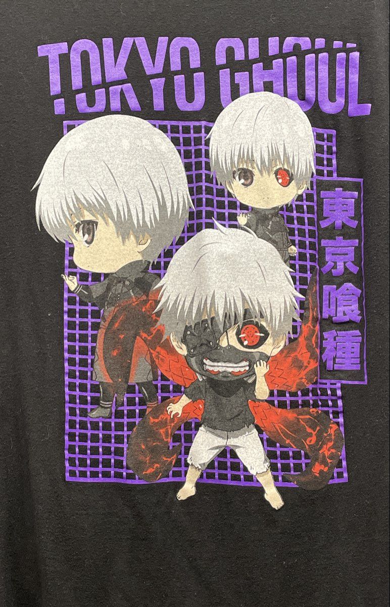 Funimation Tokyo Ghoul Men's Black Anime Graphic T-Shirts Ken Kaneki Lot 2 Sz L