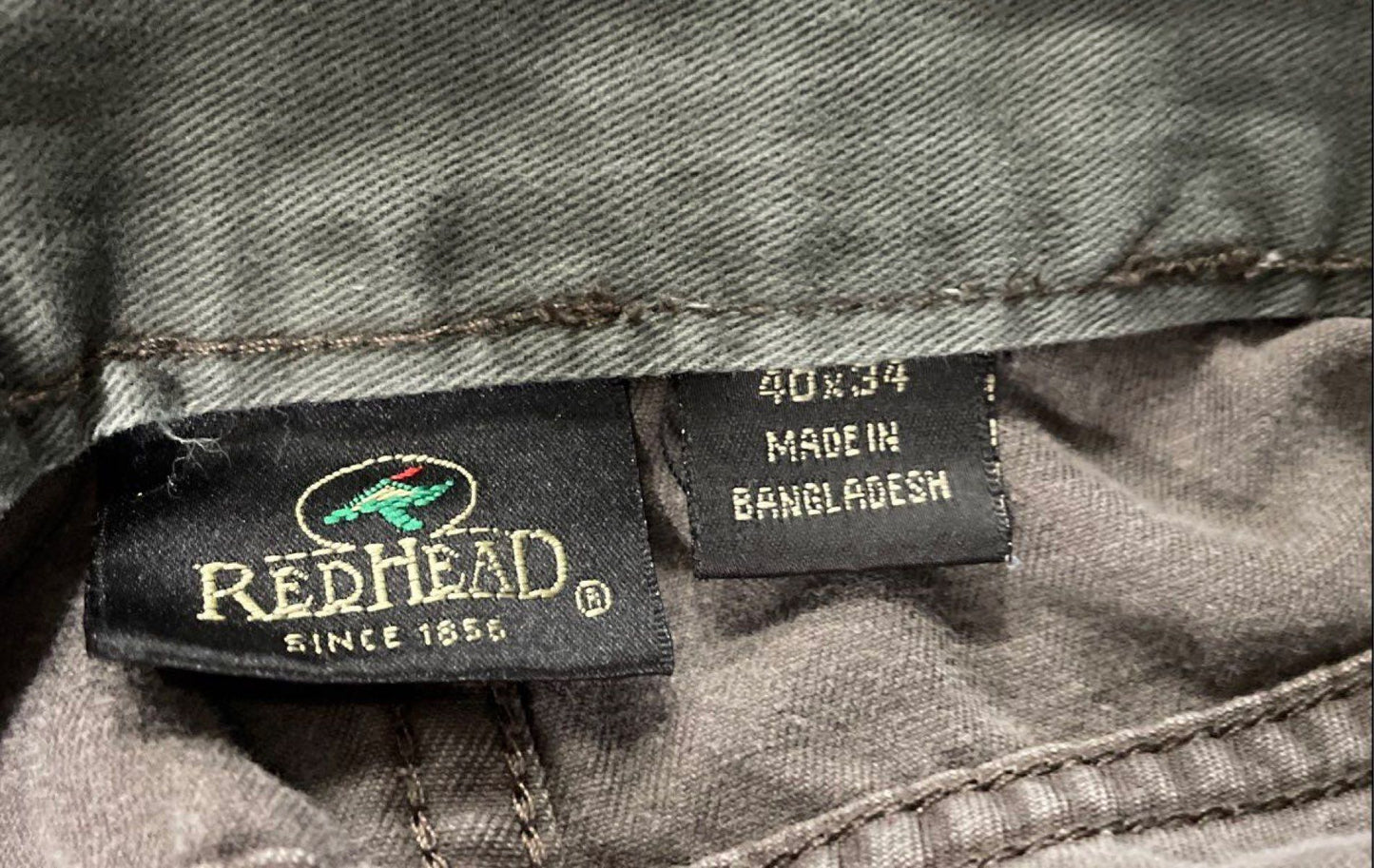 RedHead Men's Brown Cotton Utility Outdoor Cargo Pants Sz 40x34