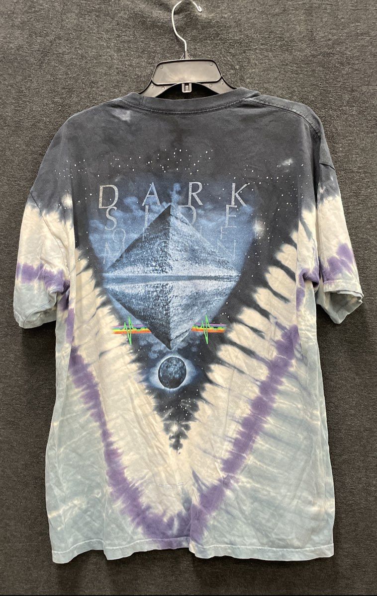 Pink Floyd Dark Side of the Moon T-Shirt Reprint Liquid Blue Sz M