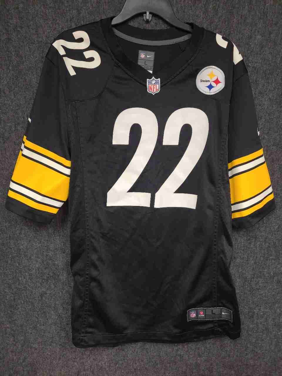 Nike NFL Pittsburgh Steelers Najee Harris #22 Game Jersey Black Sz L