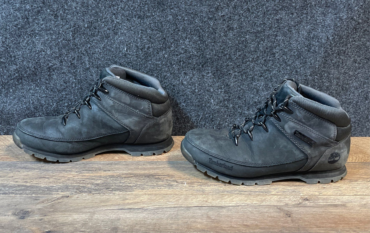 Timberland Euro Hiker Dark Grey Nubuck Mens Hiking Boots Size 8.5