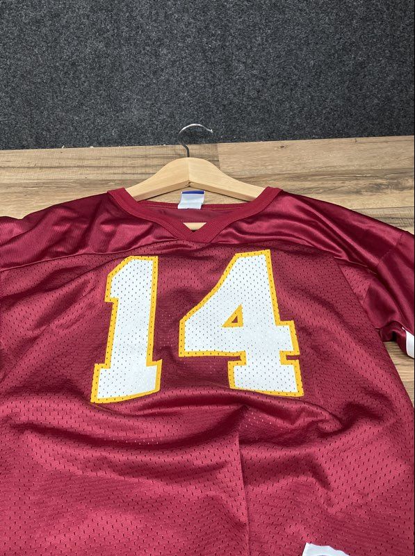 Vintage 90s Washington Redskins Brad Johnson 14 Champion Jersey Youth Sz L