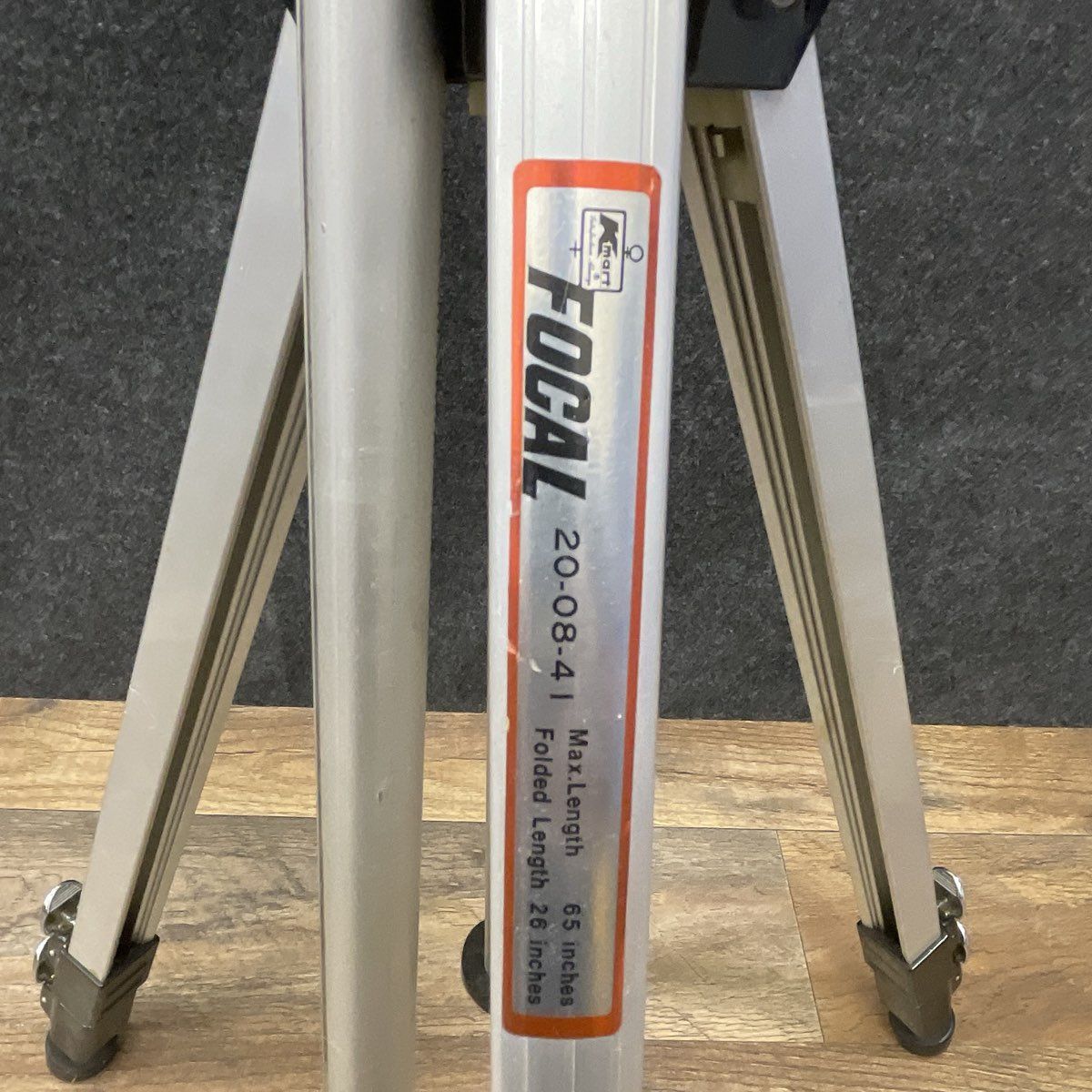 Vintage Focal 20-08-41 Camera Tripod 65" Max Height Pan Tilt Head