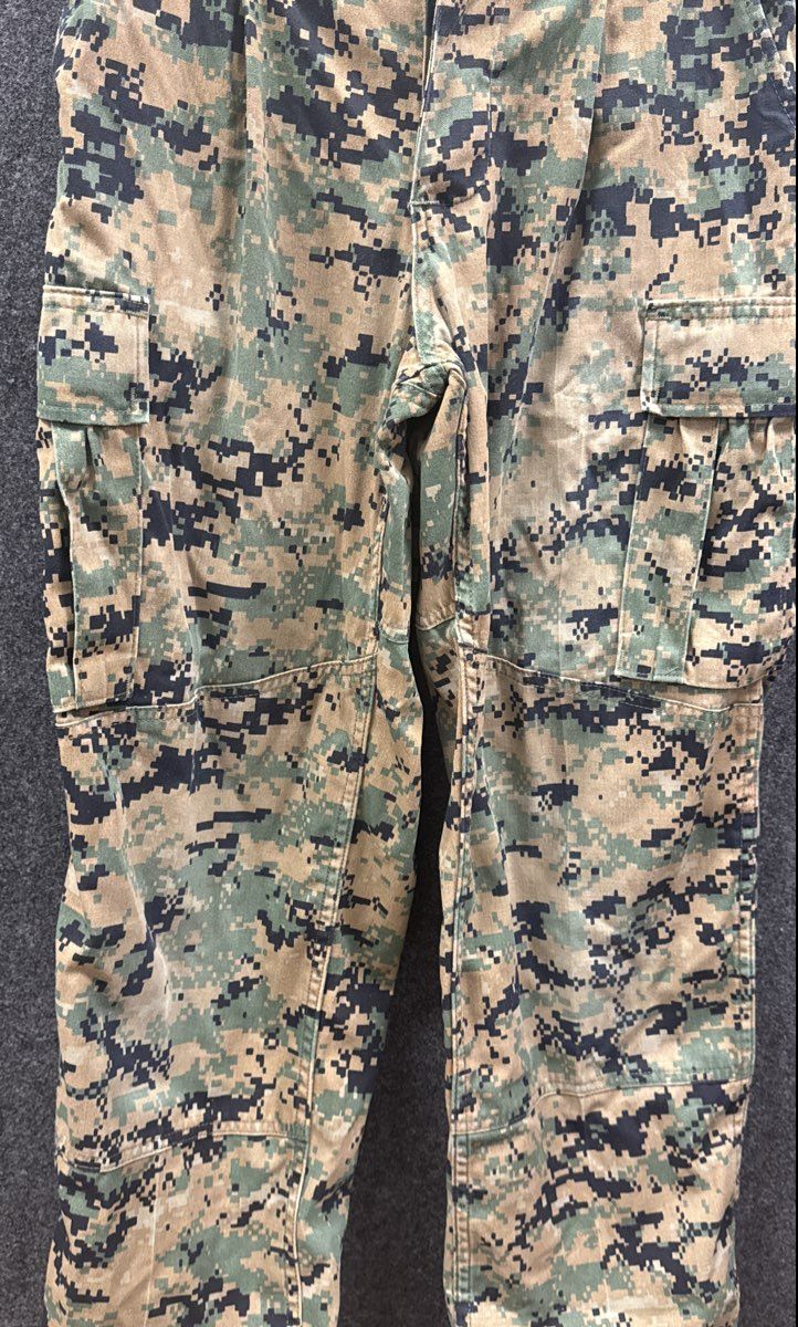 USMC Men's Woodland MARPAT MCCUU Combat Trousers Digital Camo Sz Small Short