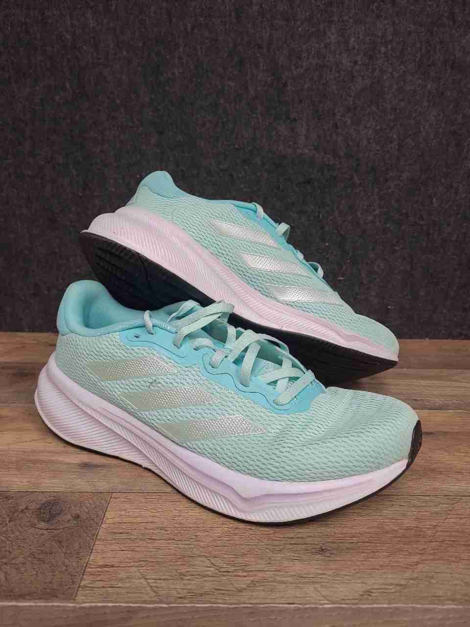 Adidas Duramo SL Mint Green Silver Women's Running Shoes Size 9.5