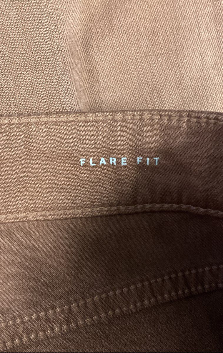 Articles of Society Women's Brown Lace Up Flare Jeans Size 28 NWT