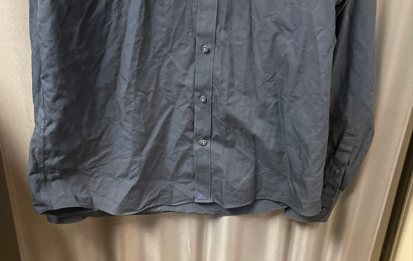 UNTUCKit Men's Navy Blue Wrinkle Free Long Sleeve Button Down Shirt Sz XL