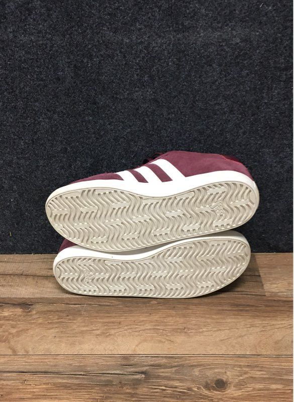 Adidas VL Court 3.0 Burgundy Maroon White Suede Sneakers Men's Size 7