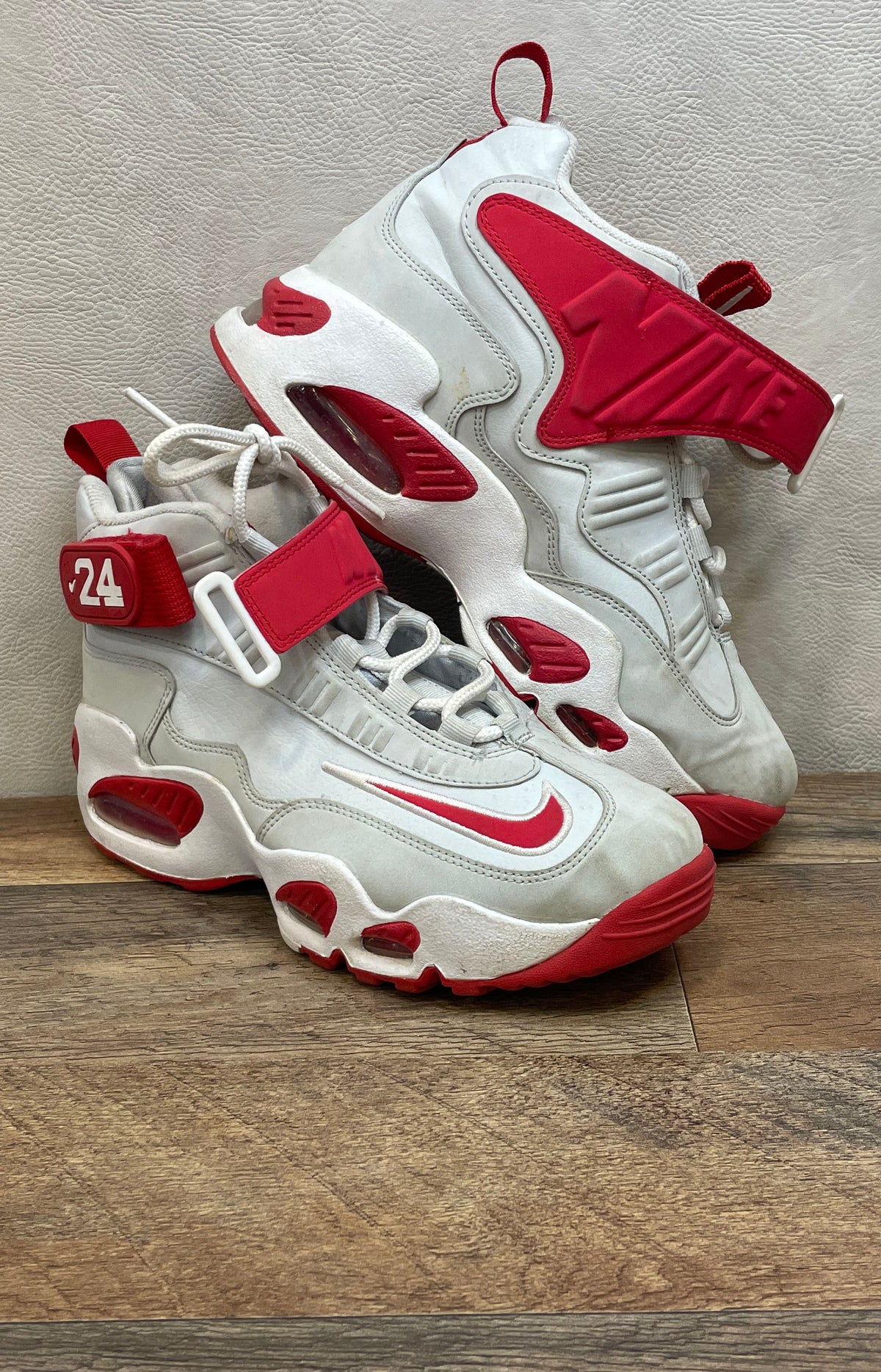 Nike Air Griffey Max 1 White Varsity Red Youth Sneaker Size 7Y
