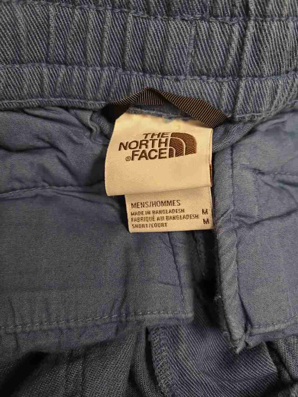 The North Face Men's Blue Cargo Pants Elastic Waist Drawstring Sz M Short