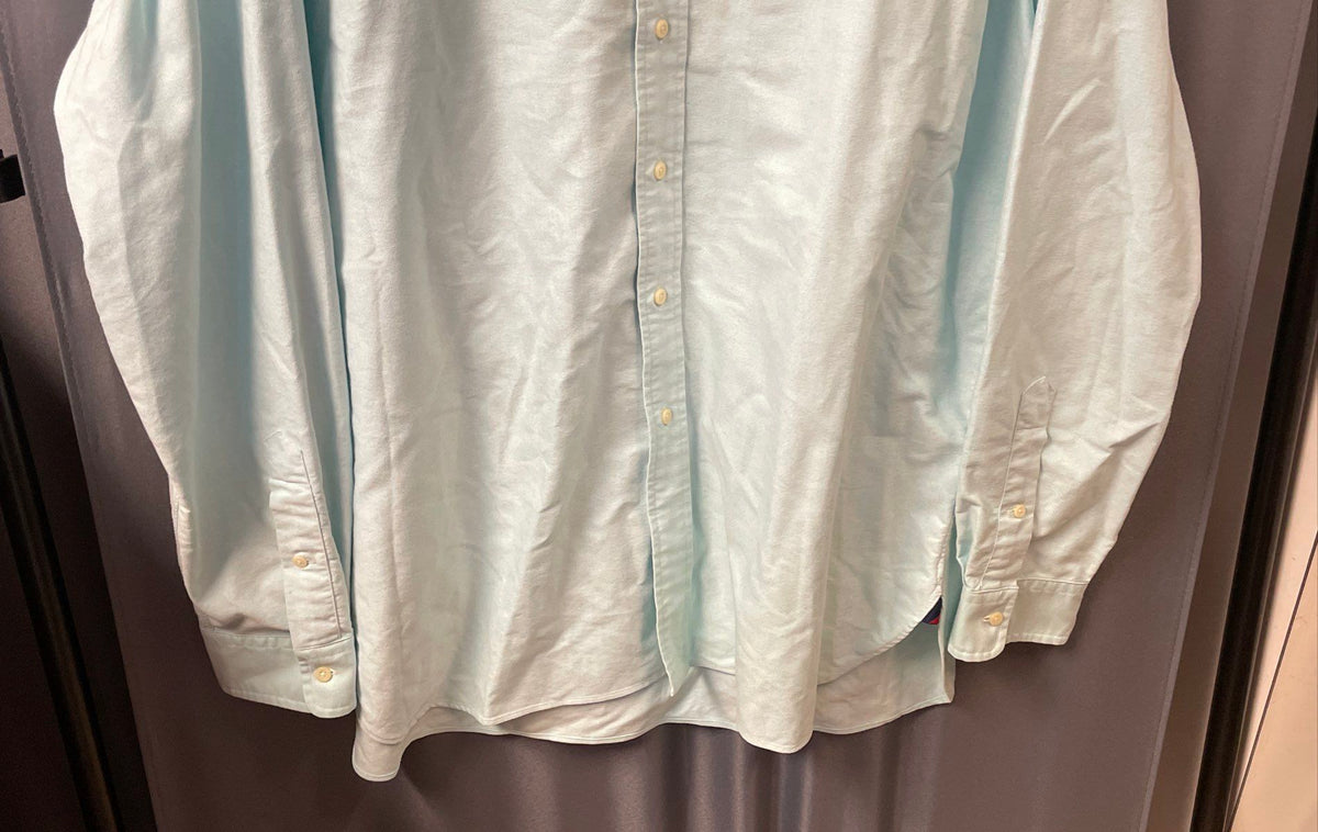 Polo Ralph Lauren Men's Aqua Blue Classic Fit LS Button Down Shirt Size XL