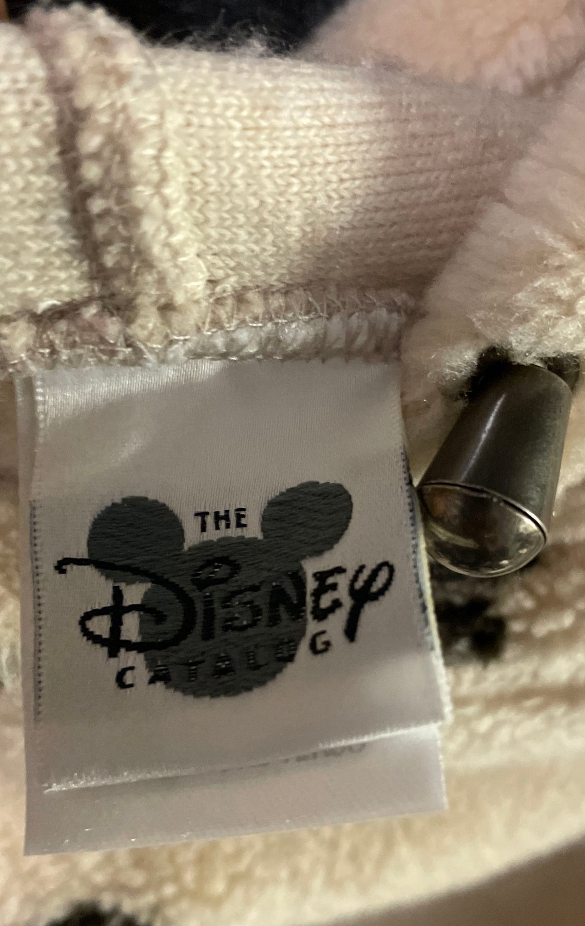 Vintage 90s The Disney Catalog Bambi Fleece Sweatshirt Cream Deer Pinecone XL