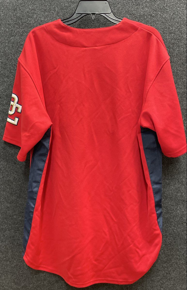 Dynasty Men's Washington Nationals Baseball Jersey Red Button Up MLB Sz XL