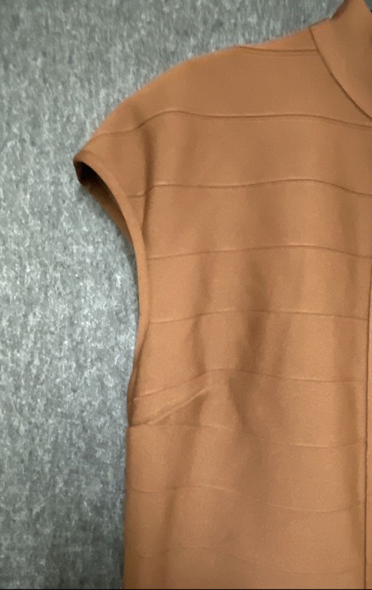 Fashion Nova Women's Moxie Cap Sleeve Bandage Maxi Dress Chocolate Brown NWT 2X