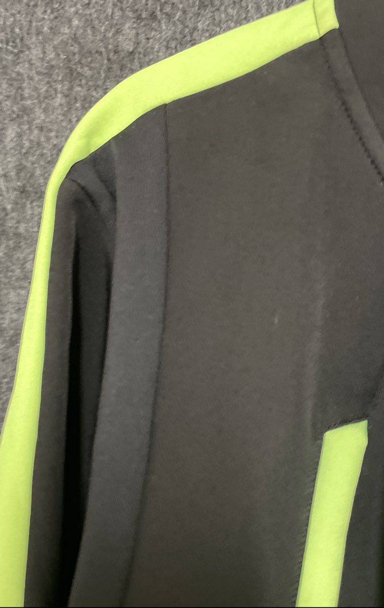 Hotsuit Men's Black Neon Yellow Full Zip Softshell Cycling Jacket Sz L