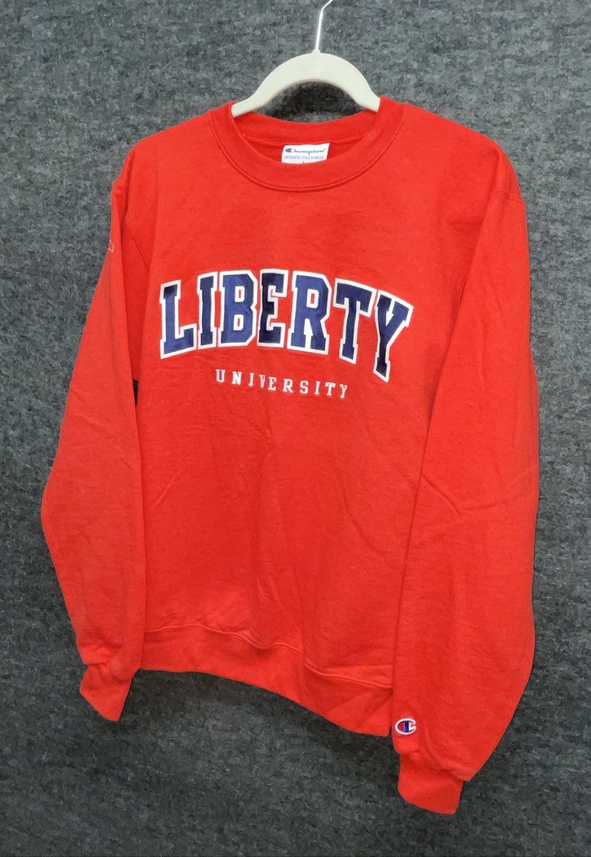Champion Men's Liberty University Red Pullover Sweatshirt Sz S
