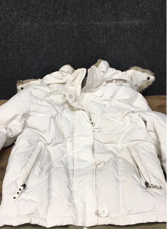 Five Fifty Five Triple Nickel Women's White Down Puffer Jacket Vintage Y2K Sz L