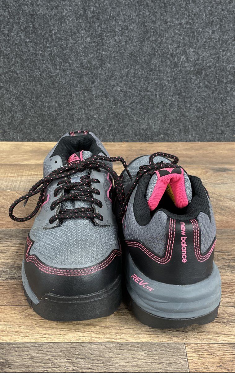 New Balance Industrial 589 Grey Pink Composite Toe Work Shoes Women's Size 8.5 D