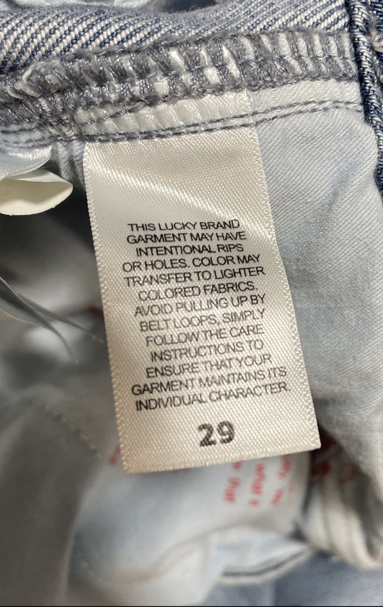 Lucky Brand Women's Light Blue Tencel Cargo Jeans High Rise Flap Pockets Sz 8/29