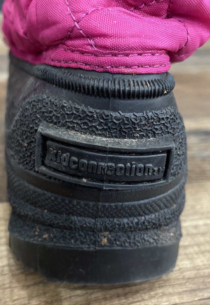 Kid Connection Kids Quilted Faux Fur Lined Snow Duck Boots Purple Black Size 1