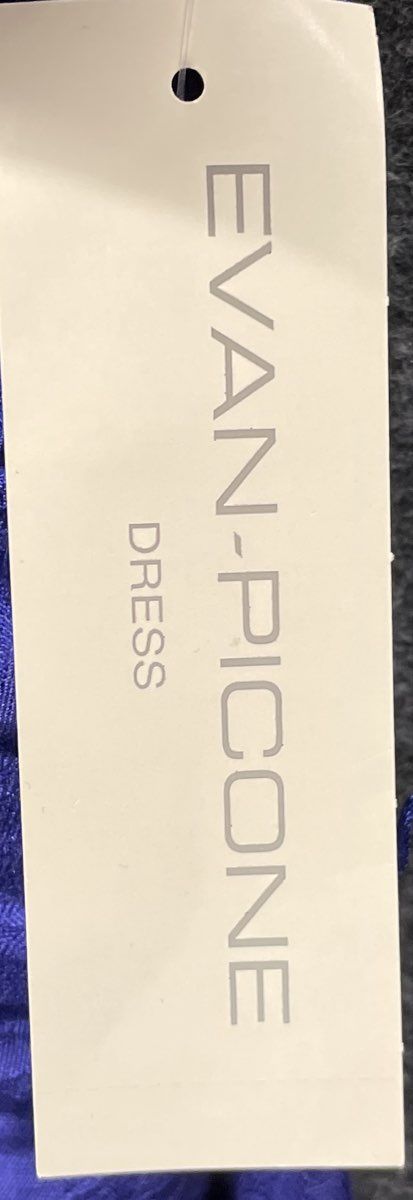 Evan-Picone Women's Sapphire Purple Ruched Sleeveless Textured Dress Sz 12 NWT