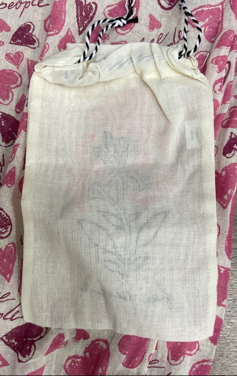 Free People Pink Heart Logo Print Slouchy Hobo Market Tote Bag with Pouch