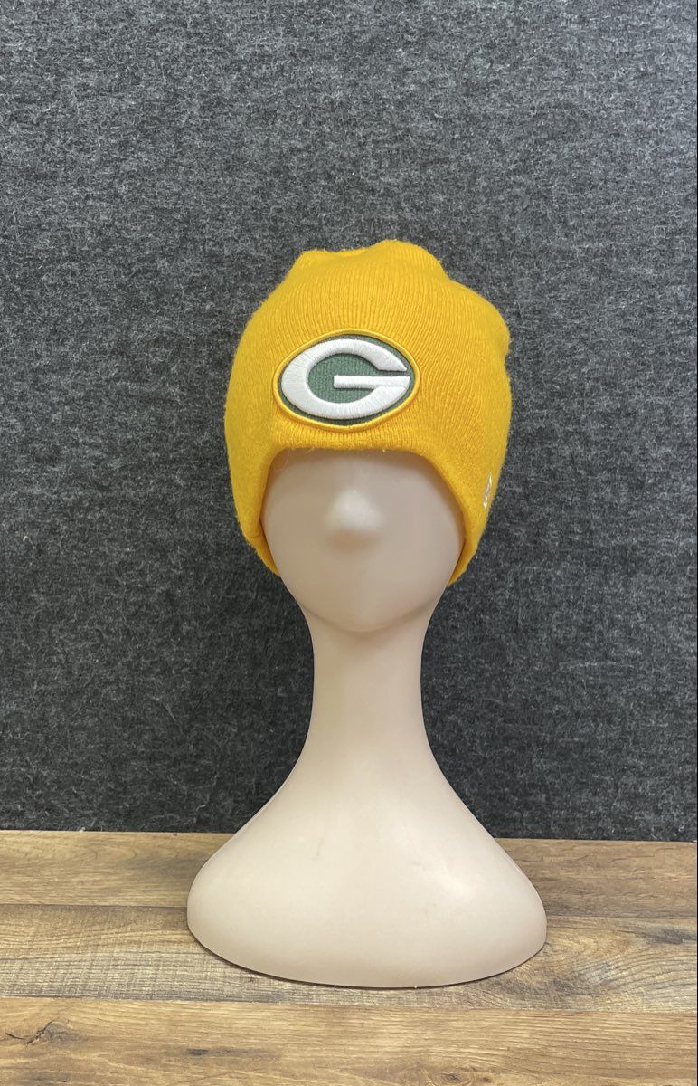 New Era Men's Green Bay Packers NFL Yellow Knit Beanie Hat