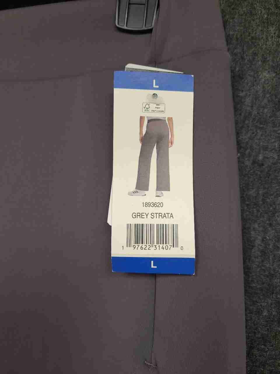 Adidas Women's Wide Leg Pants Grey Strata Activewear Track Pants Sz L NWT
