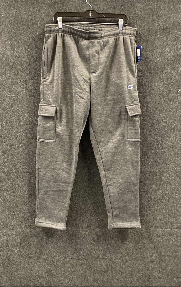 Champion Men's Gray Cargo Fleece Sweatpants Joggers NWT Size XL