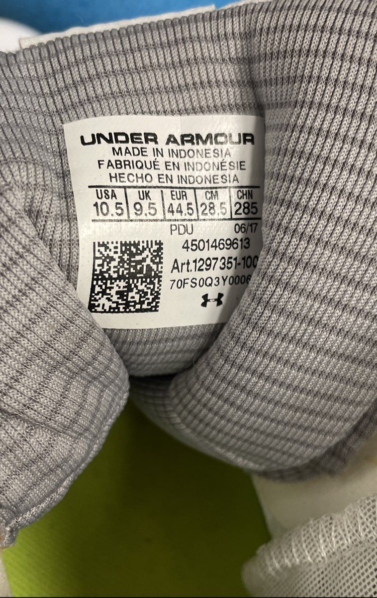 Under Armour Highlight MC High Top Football Cleats White Size 10.5