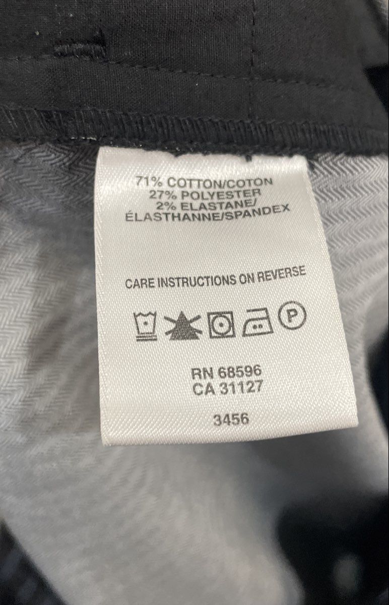 DKNYC Women's Grey Herringbone Dress Pants Trousers Straight Leg Sz 16