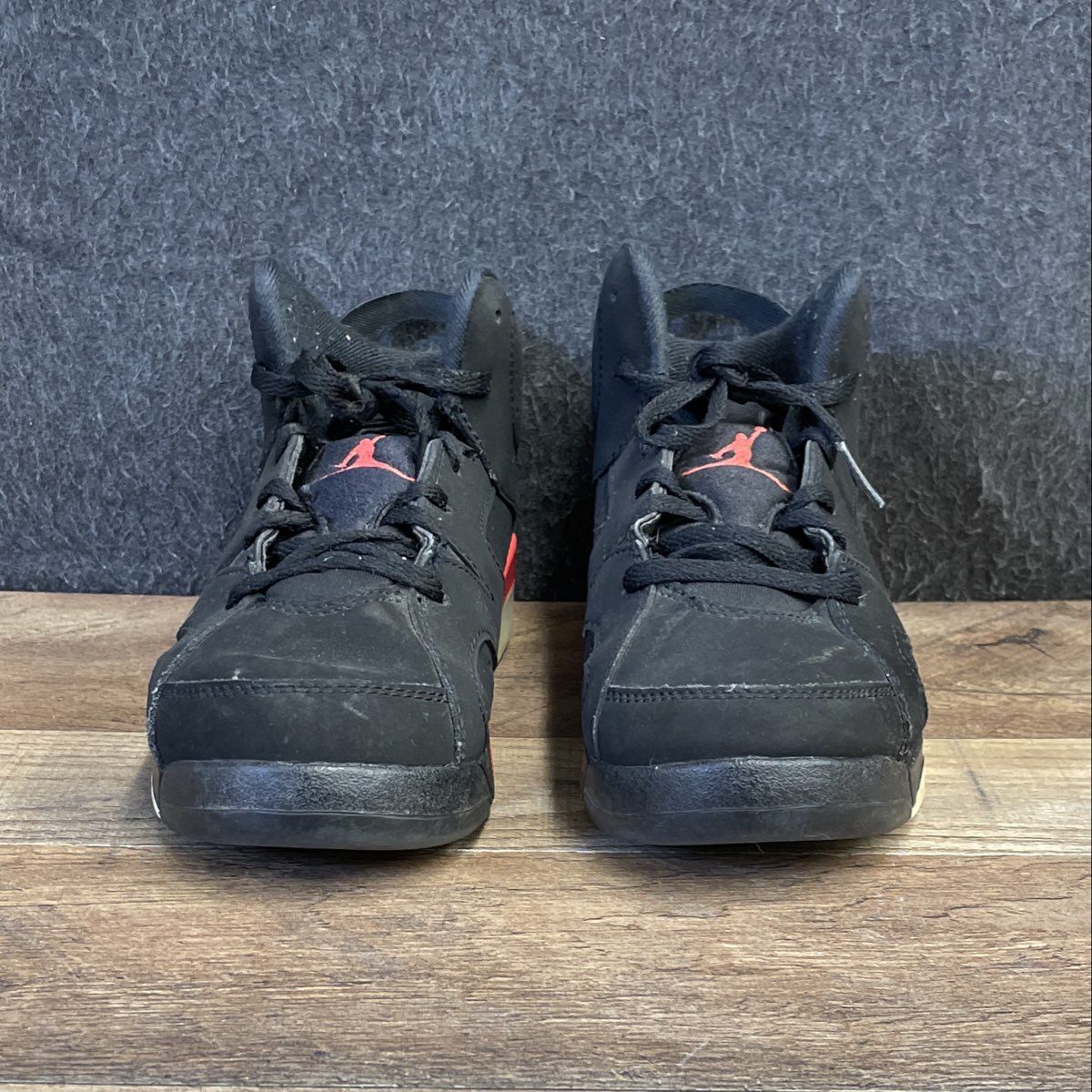 Nike Air Jordan 6 Retro Infrared Black Sneakers Kids Size 3Y