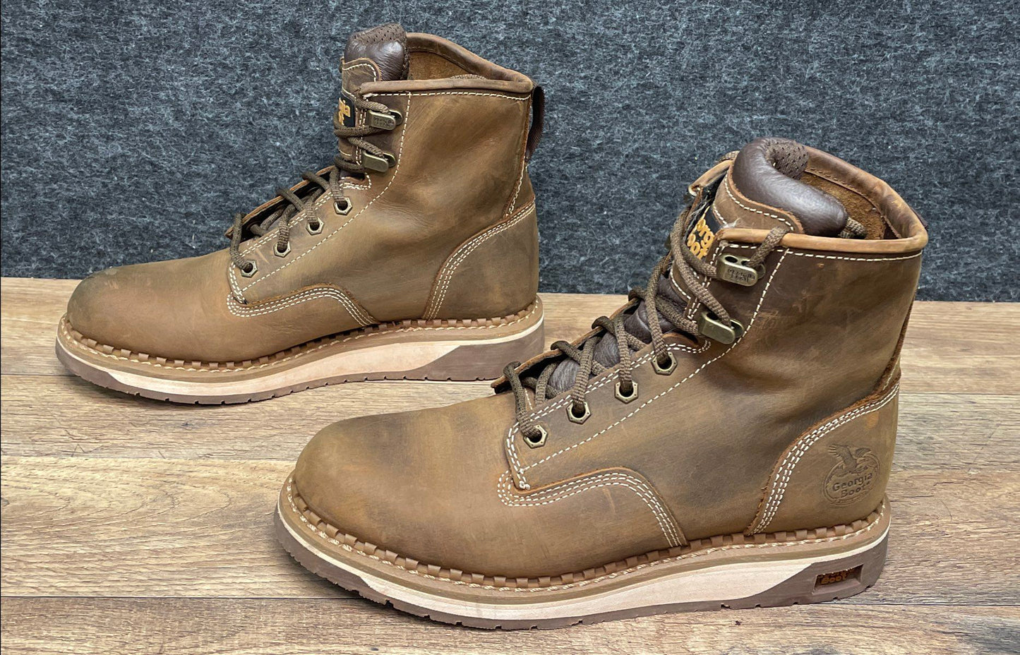 Georgia Boot Women's 6" Brown Leather EH Work Boots GB00512TS Size 8M
