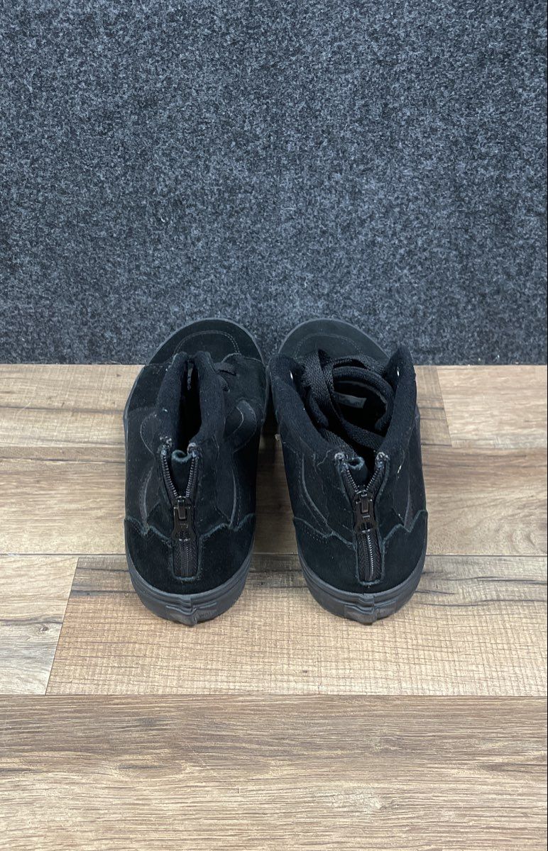 Vans Sk8-Hi Zip Black Suede Canvas High Top Sneakers Youth Size 5.5