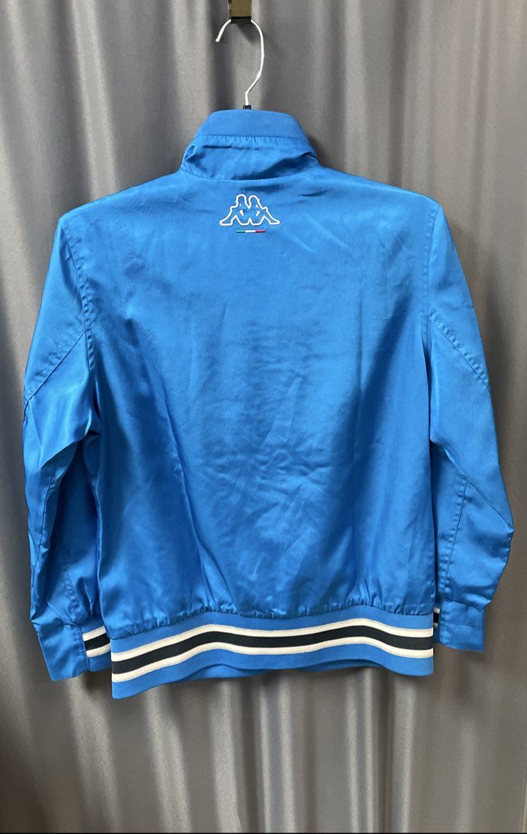 Kappa Men's Blue Italia Full Zip Track Jacket Embroidered Italy Soccer Sz XL