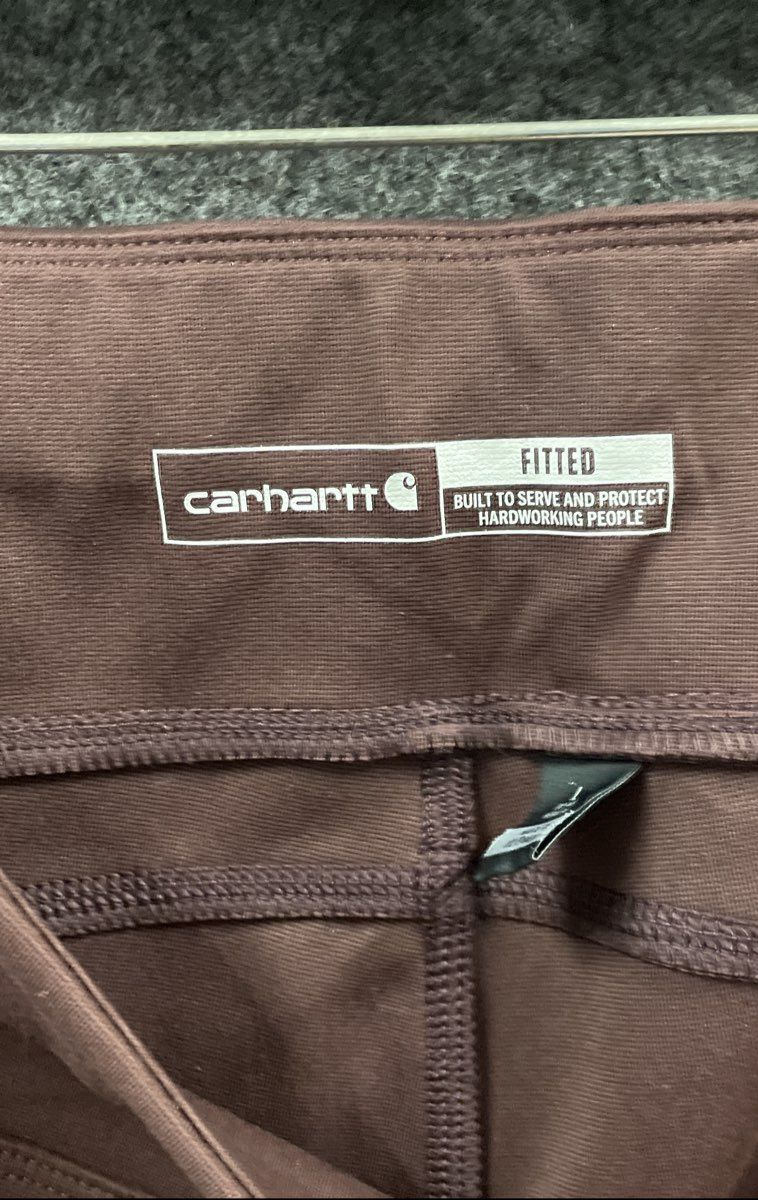 Carhartt Women's Force Lightweight Utility Work Leggings Brown Sz L Regular