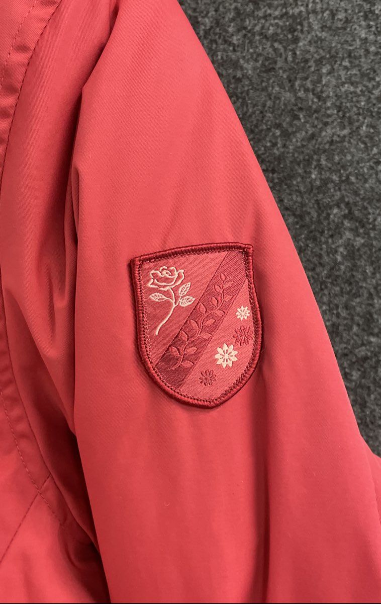 Columbia Women's Majesty Red Down Insulated Hooded Jacket Faux Fur XCO Sz S