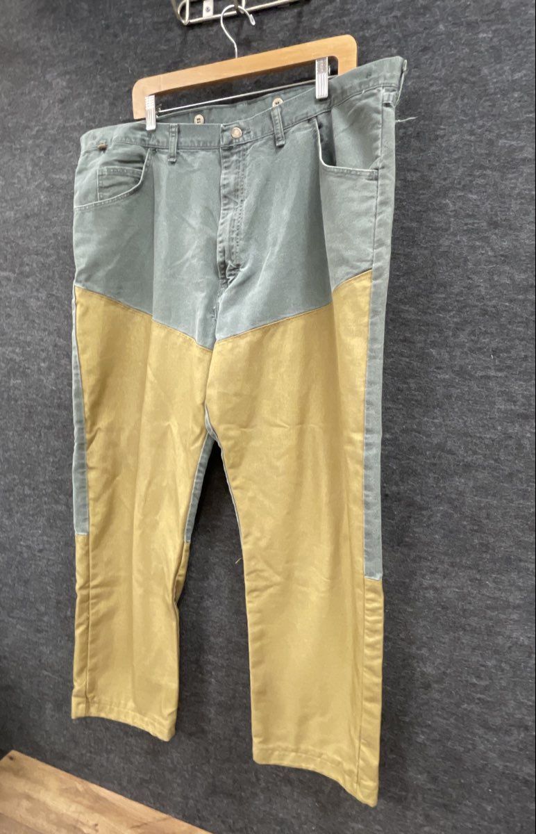 Wrangler Rugged Wear Mens Hunting Pants Green Tan Vintage 90s