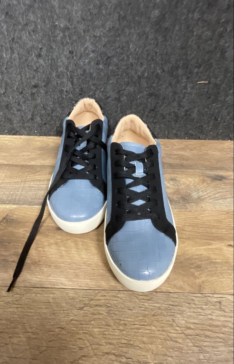 Journee Collection Camila Blue Croc Fashion Sneakers Women's Size 8 Wide