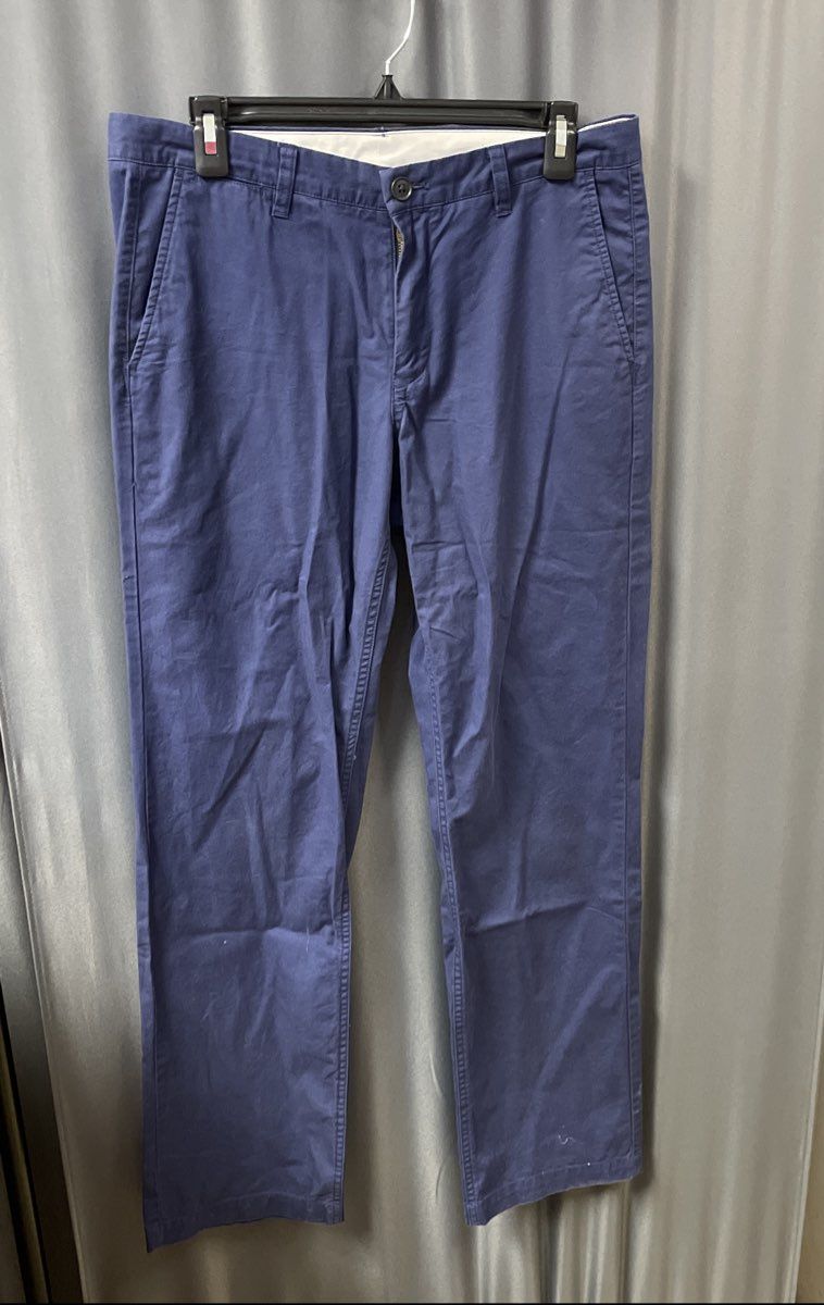 Bonobos Men's Blue Slim Straight Cotton Chino Pants Sz 31x32