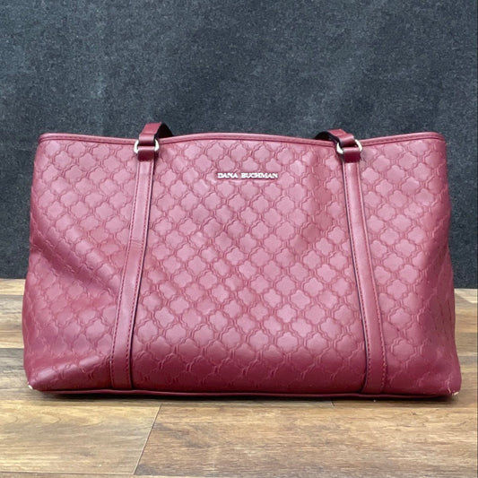 Dana Buchman Burgandy Tote Bag