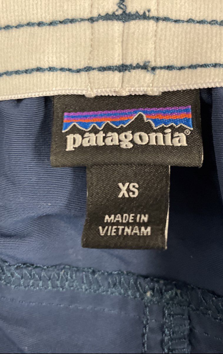 Patagonia Women's Blue Baggies Shorts Recycled Nylon Athletic Outdoor Sz XS