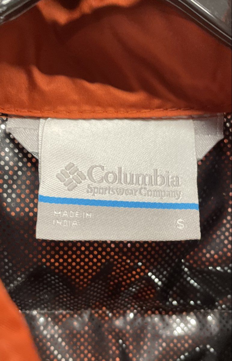 Columbia Men's Orange Omni-Heat Thermal Reflective Puffer Vest Sz S