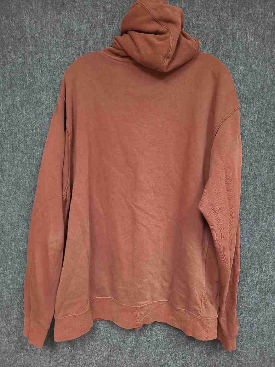 Nike Men's Pullover Hoodie Rust Brown Club Fleece Embroidered Logo Sz XL Tall