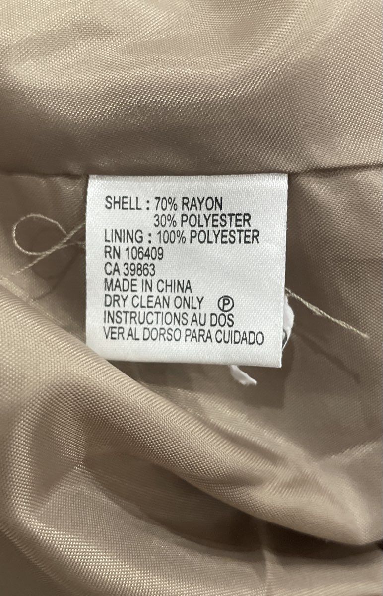 Tahari Arthur S. Levine Women's Grey Pinstripe Funnel Neck Blazer Sz 16P
