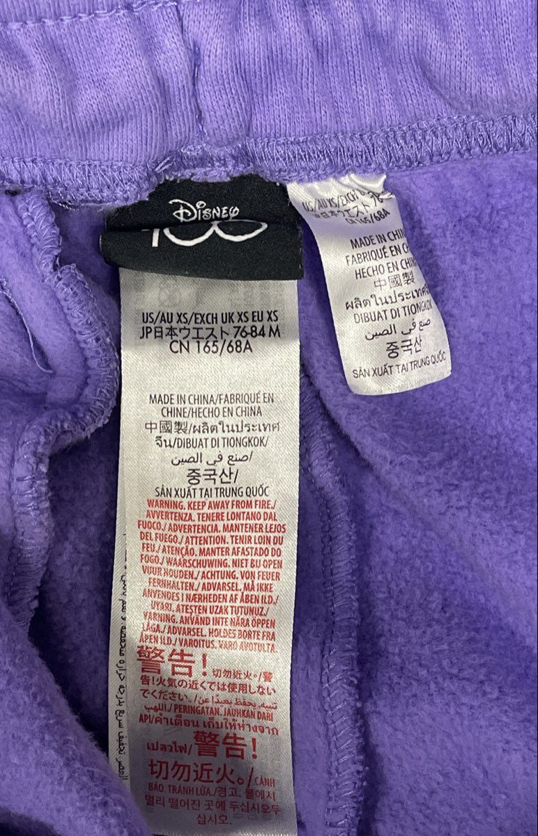Disney 100 Years of Wonder Hoodie and Sweatpants Set Purple Size Small Mickey